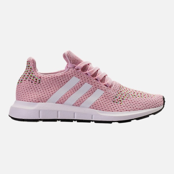 Women's adidas Swift Run Casual Shoes Pink/White/B - Picture 3 of 6